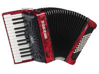 Hohner Bravo II 48 Red silent key Hohner Bravo II 48 Red silent key